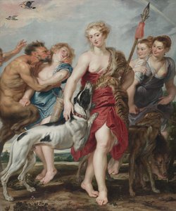 Diana und ihre Nymphen auf dem Weg zur Jagd, ca. 1615