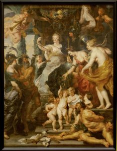 Die glückliche Regierung der Maria von Medici von Peter Paul Rubens