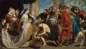 Kopf des Cyrus, gebracht zu Königin Tomyris von Peter Paul Rubens