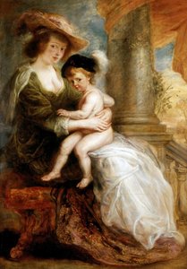 Hélène Fourment mit ihrem Sohn Francis, 1635 von Peter Paul Rubens