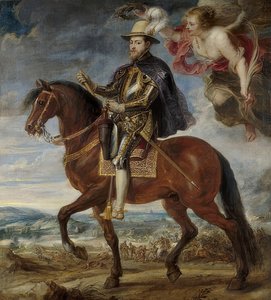 König Philipp II. von Spanien (1527-1598) zu Pferde, 1628 von Peter Paul Rubens