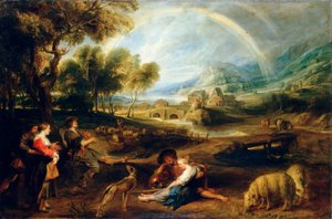 Landschaft mit einem Regenbogen, frühe 1630er Jahre