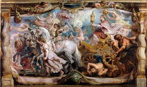 Der Triumph der Kirche über Wut, Zwietracht und Hass von Peter Paul Rubens