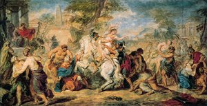 Der Raub der Sabinerinnen von Peter Paul Rubens
