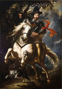 Porträt von Giò Carlo Doria zu Pferd