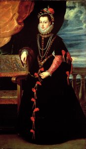 Porträt von Isabelle de Valois, Königin von Spanien, Ehefrau von Philipp II. von Spanien von Peter Paul Rubens