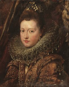 Porträt von Prinzessin Margherita Gonzaga, Brustbild - ein Fragment von Peter Paul Rubens