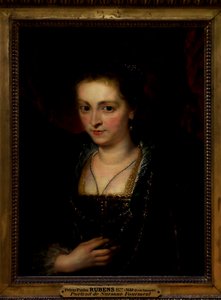 Porträt einer Frau. Porträt von Suzanna Fourment von Peter Paul Rubens