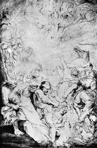 Skizze des Martyriums des hl. Livinus, ca. 1633, 1933