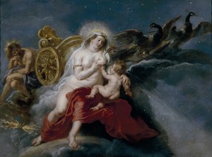 Die Geburt der Milchstraße, ca. 1637 von Peter Paul Rubens