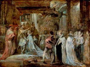 Die Krönung von Marie de Medici, 1622 von Peter Paul Rubens