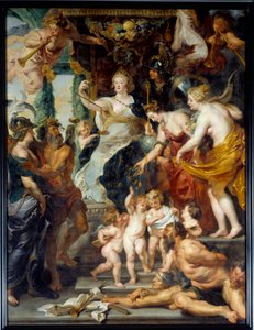 Die Glückseligkeit der Regentschaft von Peter Paul Rubens