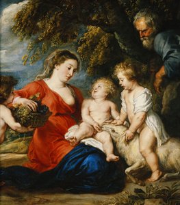 Die Heilige Familie mit dem kleinen Johannes dem Täufer von Peter Paul Rubens