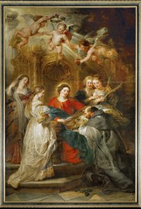 Die Heilige Jungfrau erscheint dem Heiligen Ildefonso von Peter Paul Rubens