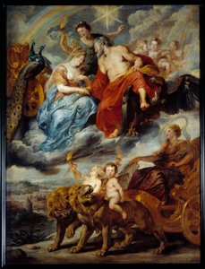 Das Treffen des Königs und Maria von Medici in Lyon, 9. November von Peter Paul Rubens