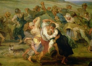Die Kirmes (Detail) von Peter Paul Rubens