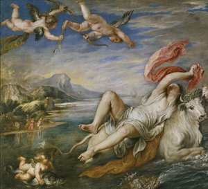 Die Entführung der Europa nach Tizian, 1629 von Peter Paul Rubens