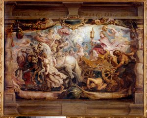 Der Triumph der Kirche über Wut, Zwietracht und Hass von Peter Paul Rubens