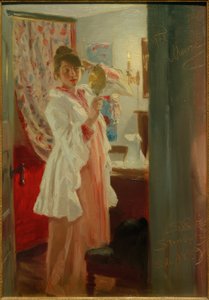 Interieur. Die Frau des Künstlers von Peder Severin Krøyer