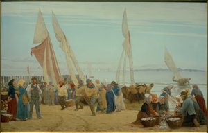 Morgen bei Hornbaek. Die Fischer kommen an Land von Peder Severin Krøyer