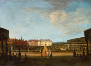Ein Blick auf den Garten und das Hauptparterre von Winchendon House