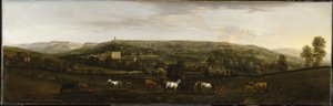 Ansicht von Chatsworth aus Südwesten von Peter Tillemans