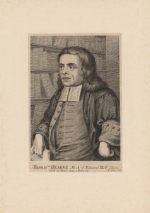 Thomas Hearne, graviert von George Vertue, ca. 1735 von Peter Tillemans