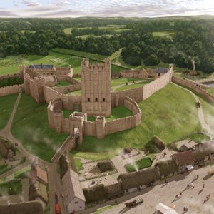 Richmond Castle, Richmond, Richmondshire, North Yorkshire, 2016