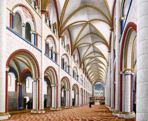Das Kirchenschiff der Abtei St. Augustine, 7.-16. Jahrhundert, ca. 1990-2010 von Peter Urmston