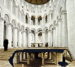 Das Presbyterium und die Krypta der Abtei St. Augustine von Peter Urmston
