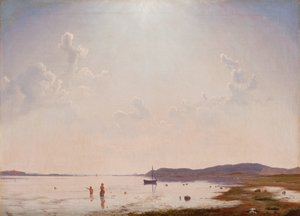 Blick auf den Roskilde-Fjord bei Frederikssund, Seeland