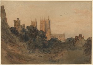 Lincoln Kathedrale vom Burggraben von Peter de Wint