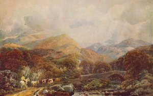 Gebirgige Landschaft, 19. Jahrhundert von Peter de Wint