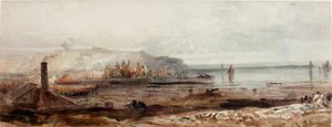 Blick auf einen Hafen von Peter de Wint