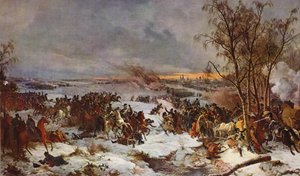 Die Schlacht von Krasnoi von Peter von (after) Hess