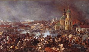 Die Schlacht von Viazma von Peter von (after) Hess