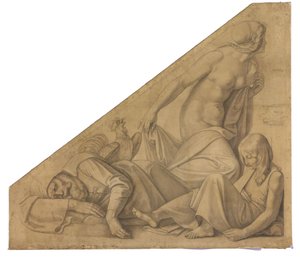 Eos, Tithonos und Memnon. Karton zu den Deckenbildern der Münchner Glyptothek