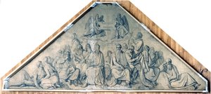 Patriarchen und Propheten. Karton zu den Fresken der Ludwigskirche in München von Peter von Cornelius