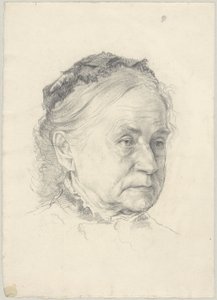 Porträt der Mutter des Künstlers von Peter von Halm