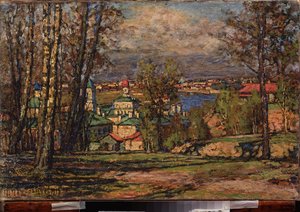 Blick auf Moskau von den Sperlingsbergen von Petr Ivanovic Petrovichev