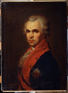 Porträt des Staatssekretärs Vasily Popov von Petr Semenovich Drozhdin