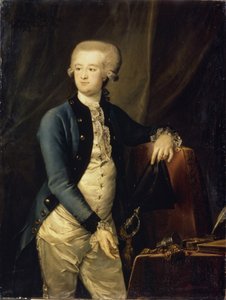 Porträt von Baron Pyotr Fyodorovich Maltitz 1753-1826, 1785 von Petro Semyonovich Drozhdin