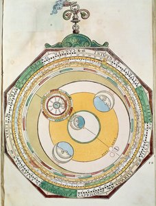 Tabelle der Mondbewegungen in Bezug zur Sonne, aus Astronomicum Caesareum