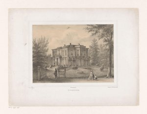 Ansicht des Landguts Voorzorg (Ansichten in der Umgebung von Utrecht) von Petrus Josephus Lutgers
