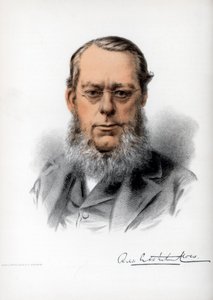 Richard Assheton Cross, 1. Viscount Cross, britischer Staatsmann, ca. 1890 von Petter and Galpin Cassell