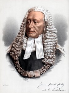 Sir Alexander James Edmund Cockburn, 12. Baronet, Lord Chief Justice of England, ca. 1890 von Petter and Galpin Cassell
