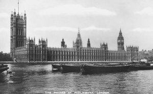 Die Häuser des Parlaments, Westminster, London, 1933