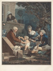 Die väterlichen Freuden von Philibert-Louis Debucourt