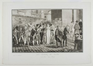 Morgendliche Besorgungen oder die Tür des reichen Mannes von Philibert-Louis Debucourt