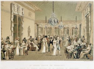 Der Grand Salon des Café Frascati in Paris. Lithographie von Philibert-Louis Debucourt (1755-1832) von Philibert Louis Debucourt